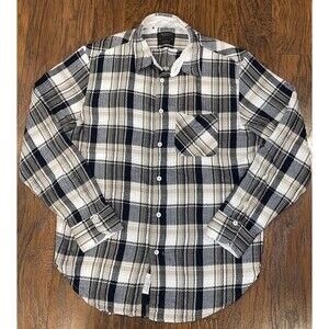 Rag & Bone Mens Size Medium Checkered Plaid Flannel Long Sleeve Button Shirt J-2